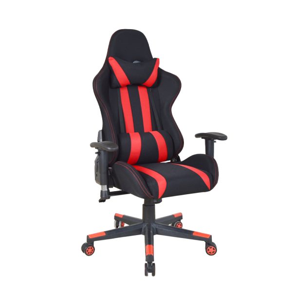 Bürostuhl Gaming Stuhl Thomas - Racing Gaming Style - Stoffbezug - schwarz rot - VDD World