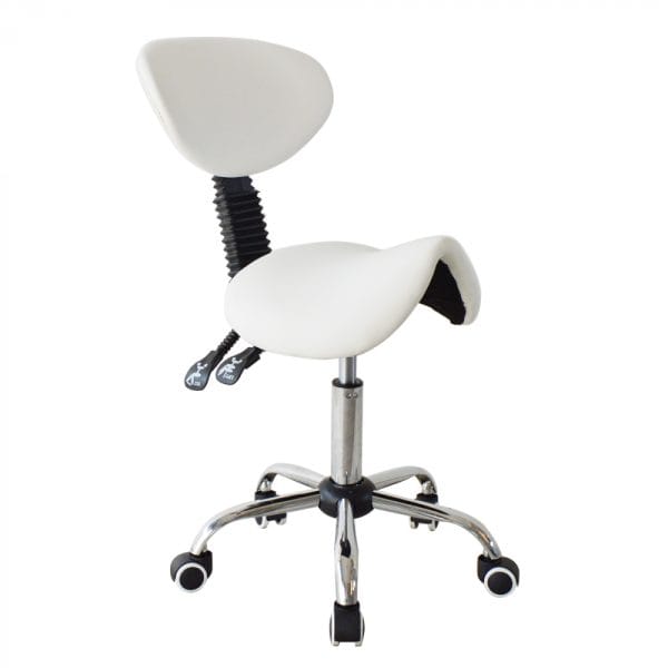 Sattelhocker ergonomische Rückenlehne neigbar - Friseurhocker - Tabouret - höhenverstellbar - VDD World