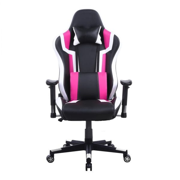 Gaming Stuhl Tornado Bürostuhl - ergonomisch verstellbar - Racing Gaming Stuhl - schwarz pink - VDD World