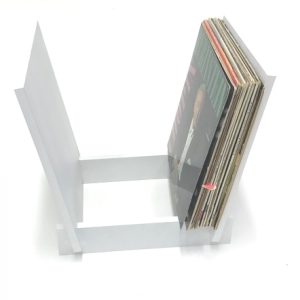 LP Vinyl Standard Display Halter für 12 Zoll Teller oder 7 Zoll Single White Set mit 3 Stück - VDD World