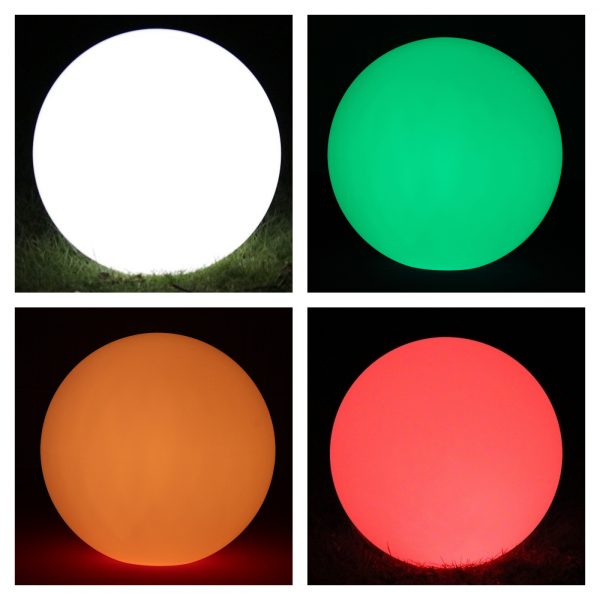 LED Leuchtkugel 50 CM - Kugellampe - 16 Farben RGB - Akku und Fernbedienung spritzwassergeschützt - VDD World