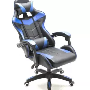 Gaming Stuhl mit Fußstütze Cyclone Teenager - Bürostuhl - Racing Gaming Stuhl - schwarz - VDD World