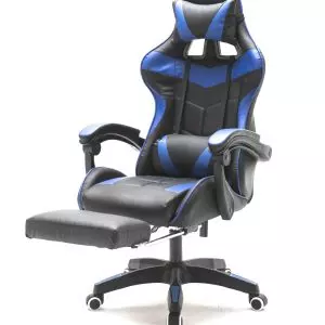 Gaming Stuhl Thomas Junior - Bürostuhl Racing Gaming Style - höhenverstellbar - schwarz blau - VDD World