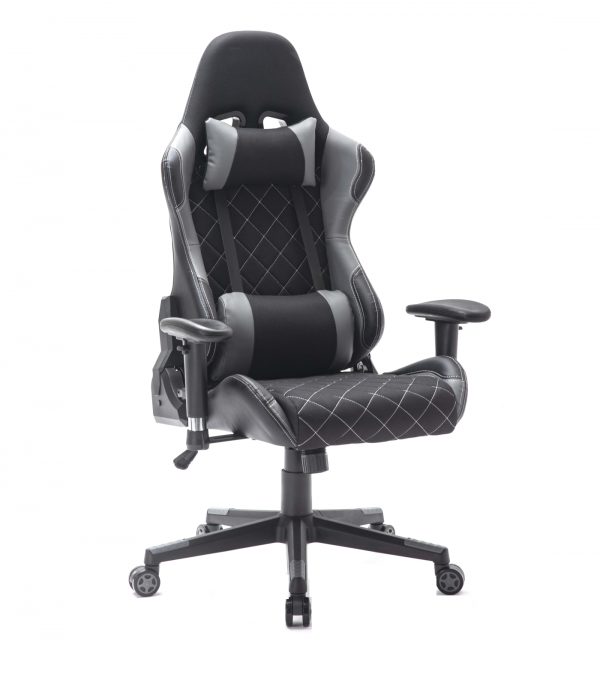 Game chair Classic - Bürostuhl - Stoffpolsterung - schwarz grau - VDD World