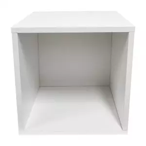 Bücherregal - offenes Regal - Hängeelement - 130 cm hoch - weiß - VDD World