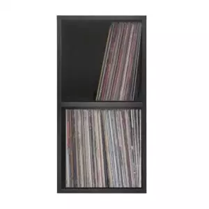 Aufbewahrung von LP Vinyl Schallplatten Aufbewahrungskiste aus Holz 7 Zoll Singles - 75 bis 100 Stüc - VDD World