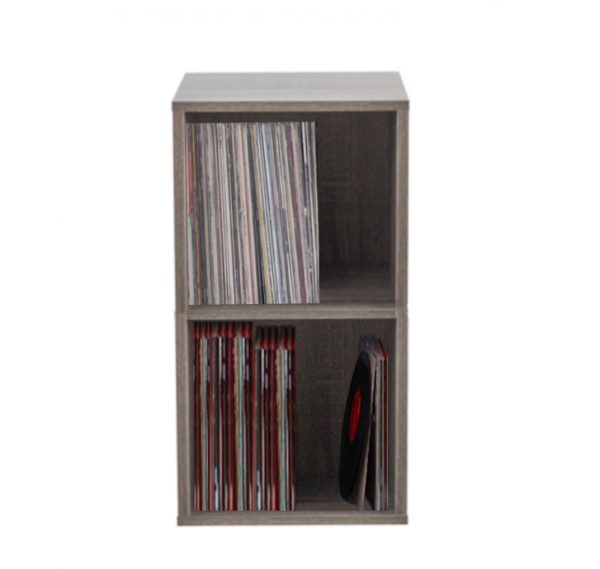 Aufbewahrungsschrank für Lp-Schallplatten – Aufbewahrung von Lp-Schallplatten – Bücherregal – 2 Fäch - VDD World