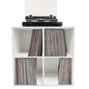 LP Vinylschrank Schaltino 8 Fächer walnussfarben - VDD World