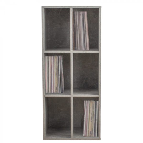 Lp-Schallplatten-Aufbewahrungsschrank – Lp-Vinyl-Schallplatten aufbewahren – Bücherregal – grauer - VDD World