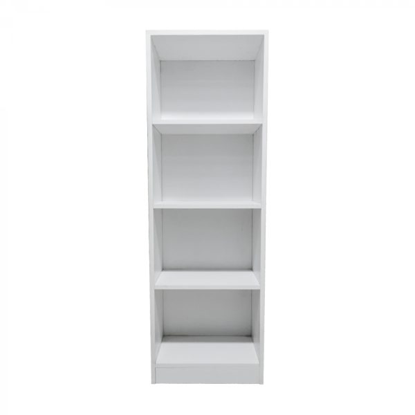 Bücherregal 4 offener Schrank - Wandschrank - weiß - 130 cm hoch - VDD World