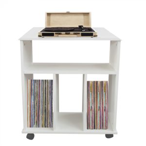 Lp-Schallplatten-Aufbewahrungsschrank – Lp-Vinyl-Schallplatten aufbewahren – Bücherregal – grauer - VDD World