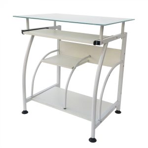 Schreibtisch Computertisch - Küchentisch - Metall Holz - 120 cm x 60 cm - Schwarz - VDD World