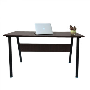 Schreibtisch Computertisch Tough - Laptoptisch - schwarzes Metall braunes Holz - VDD World