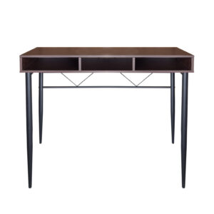 Schreibtisch Computertisch Tough - Beistelltisch - Industrial Modern - Schwarzes Metall/Holz - VDD World