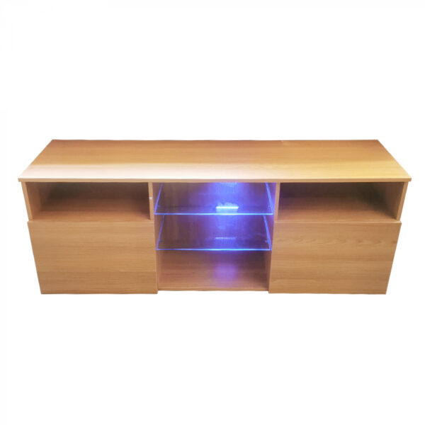 TV-Schrank Sideboard - Medienmöbel - mit Beleuchtung - 145 cm breit - braun - VDD World