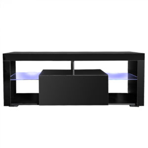 TV-Schrank TV-Schrank Tenus inkl. LED Korpus weiß Front weiß hochglanz - VDD World