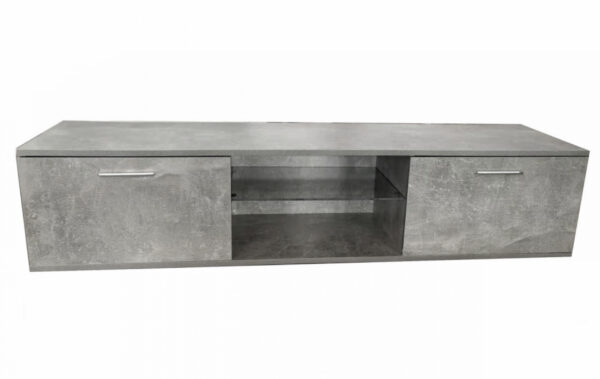 TV-Schrank Sideboard Tenus - TV-Schrank - mit LED-Beleuchtung - 160 cm breit - grauer Beton - VDD World