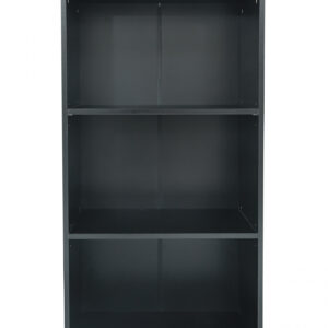 Wandschrank Wandregal Leiter Robustes offenes Bücherregal aus Metall und Holz, 152 cm hoch, schwarz - VDD World