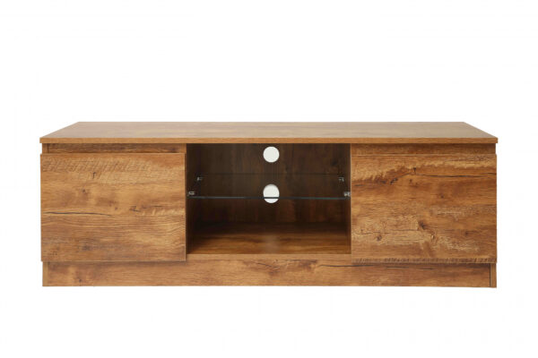 TV-Schrank Sideboard - TV-Schrank - 120 cm breit - braune Holzstruktur - VDD World