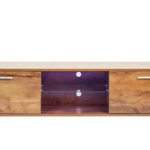 TV-Schrank Sideboard - Medienmöbel - mit Beleuchtung - 145 cm breit - braun - VDD World