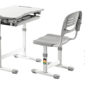 Schreibtisch mit Schreibtischstuhl Kinder - Zeichentisch - ergonomisch höhenverstellbar - VDD World