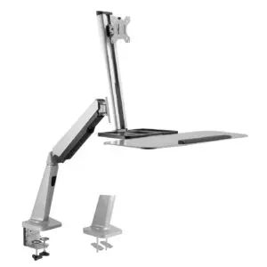 Desk Riser Sitz-Steh-Arbeitsplatz - ergonomisch verstellbarer Schreibtisch - 80 cm breit - VDD World