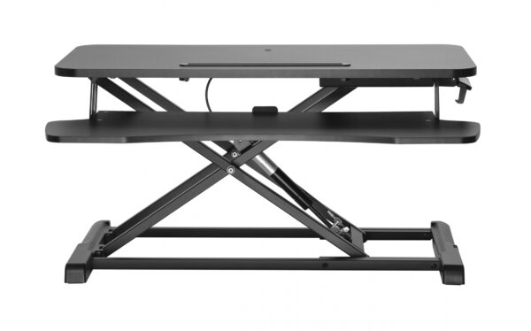 Schreibtisch-Sitz-Ständer-Riser ergonomisch - Arbeitsplatz höhenverstellbar - 80 cm breit - VDD World