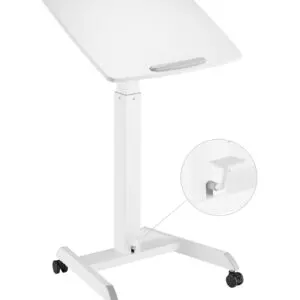 Sitz-Steh-Schreibtisch mobil - Laptoptisch - mobiler Arbeitsplatz - Präsentationstisch - VDD World