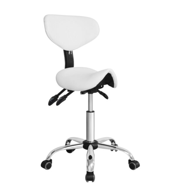 VDD Sattelhocker ergonomisch - Barbierhocker - Tabouret - höhenverstellbar - Rückenlehne kippbar und - VDD World