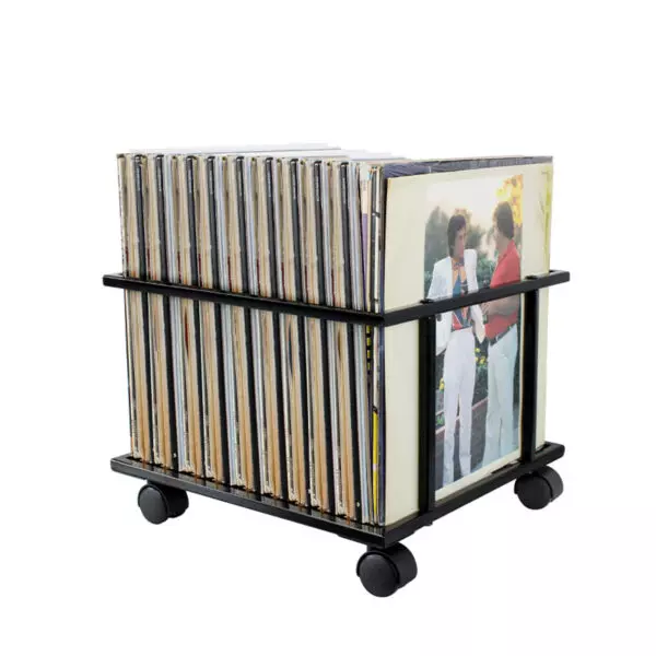 Lp vinyl aufbewahrungsbox mobil - aufbewahrungswagen - lp vinyl schallplatten aufbewahren - VDD World
