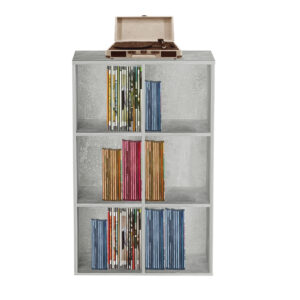 Bücherregal Vakkie 6 offene Regale - Hängeschrank - Fächerschrank - Farbe vintage braun - VDD World