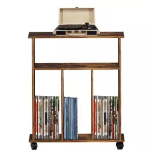 Schallplatten-Aufbewahrungsbox - Aufbewahrungsbox - Holz - weiß - VDD World