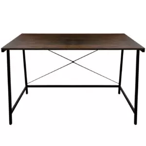 Computertisch Schreibtisch Tough - 130 cm breit - Gestell und Tischplatte schwarz - VDD World