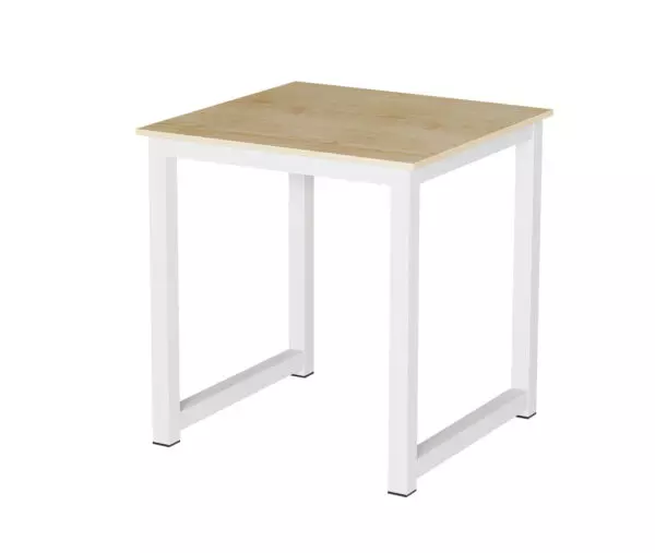 Küchentisch - Schreibtischtisch - 75 cm x 75 cm - weiß braun - VDD World