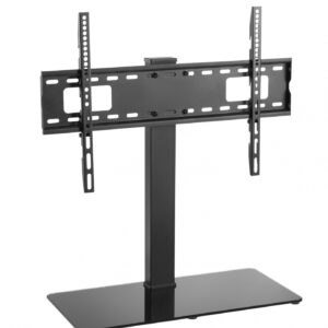 TV-Ständer - TV-Ständerfuß - Holz mit Glas - höhenverstellbar bis 125 cm - VDD World