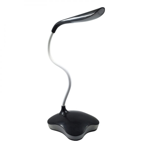 LED Schreibtischlampe Tischlampe Nachtlampe flexibel mit Touchdimmer (schwarz) - VDD World