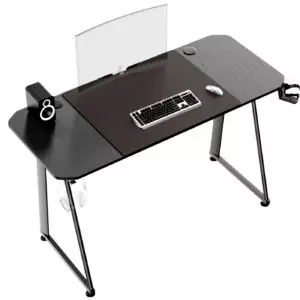 Computerspieltisch Gaming-Schreibtisch Thomas rot schwarz ideal für dein Spielsetup 120 cm x 60 cm - VDD World