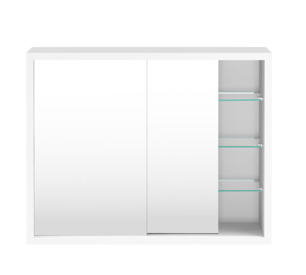 VDD Medizinschrank - Spiegelschrank über dem Waschbecken Bad WC - Schiebetüren - 50 x 40 x 14 cm - Meubel Plein