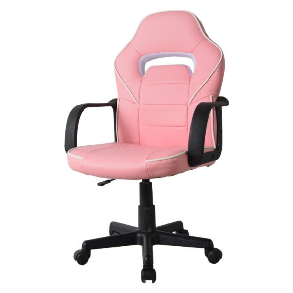 Bürostuhl Gaming Stuhl Thomas - Kinder - Racing Gaming Style - höhenverstellbar - pink - VDD World