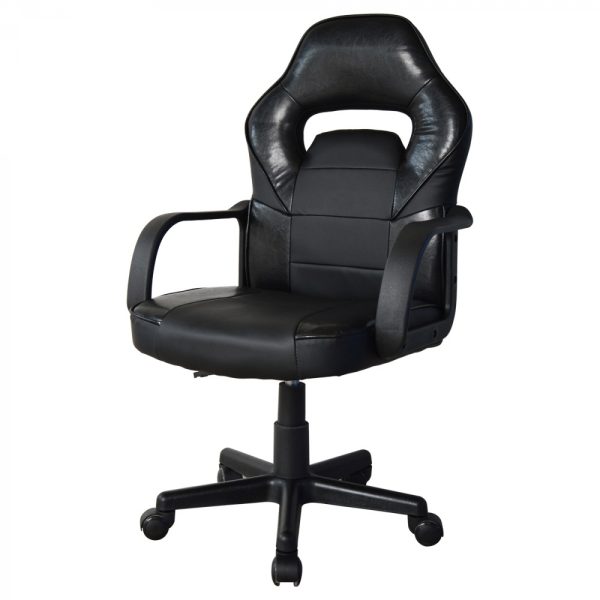 Bürostuhl Thomas Junior - Gaming Stuhl Racing Gaming Style - höhenverstellbar - schwarz - VDD World