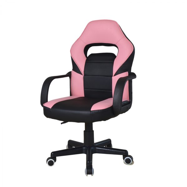 Gaming Stuhl Thomas Junior - Bürostuhl Gaming-Style - höhenverstellbar - pink schwarz - VDD World