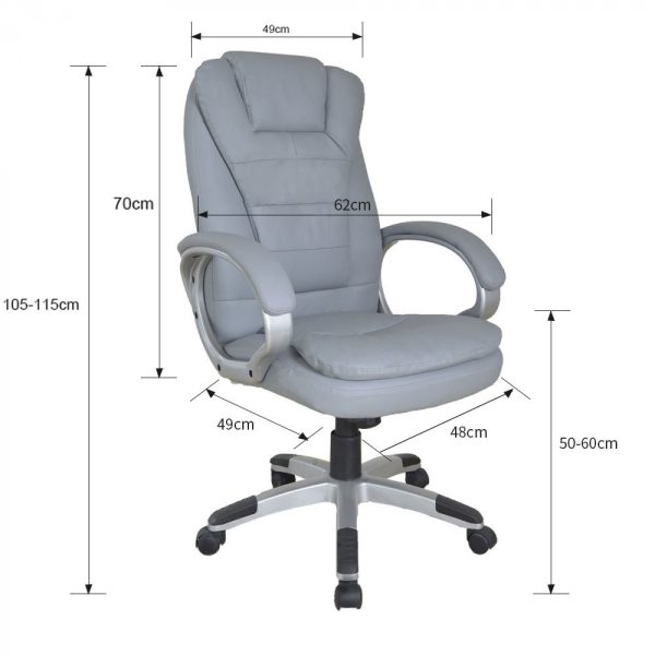 Bürostuhl Chefsessel Luxusdesign Ergonomische extra dicke Füllung - VDD World