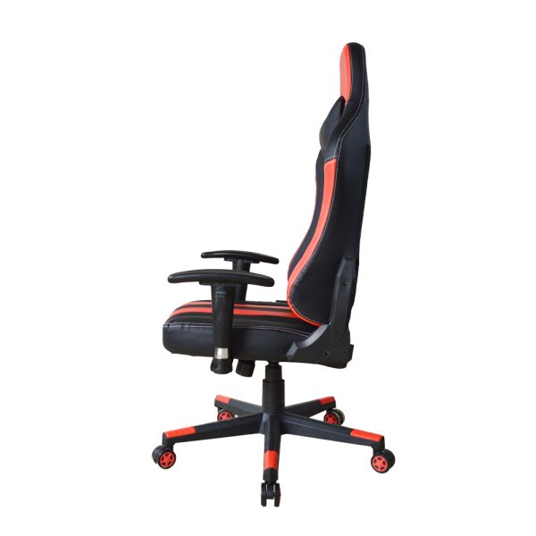 Gaming Stuhl Bürostuhl Thomas - Racing Gaming Style - gerade Sitzfläche - schwarz rot - VDD World