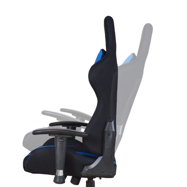 Bürostuhl Gaming Stuhl Thomas - Racing Gaming Style - Stoffbezug - schwarz blau - VDD World