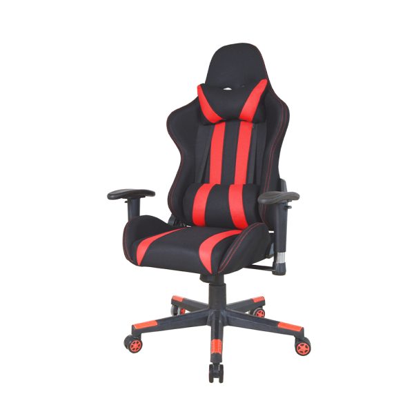 Bürostuhl Gaming Stuhl Thomas - Racing Gaming Style - Stoffbezug - schwarz rot - VDD World