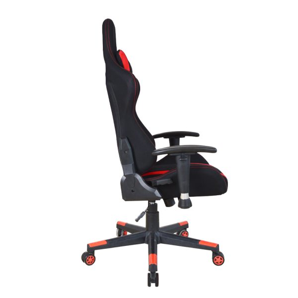 Bürostuhl Gaming Stuhl Thomas - Racing Gaming Style - Stoffbezug - schwarz rot - VDD World