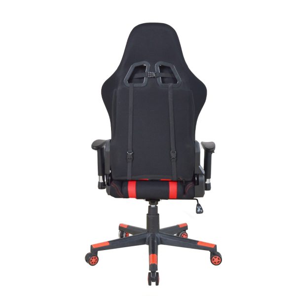 Bürostuhl Gaming Stuhl Thomas - Racing Gaming Style - Stoffbezug - schwarz rot - VDD World