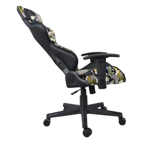 Bürostuhl Gaming-Stuhl Thomas - Stuhl im Racing-Gaming-Stil - ergonomisch - Camouflage-Design - VDD World