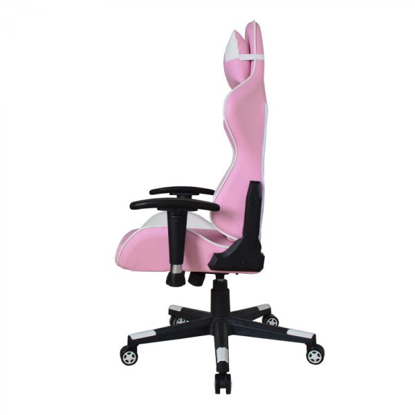 Bürostuhl Gaming Stuhl Thomas - Racing Gaming Style Stuhl - pink weiß - VDD World