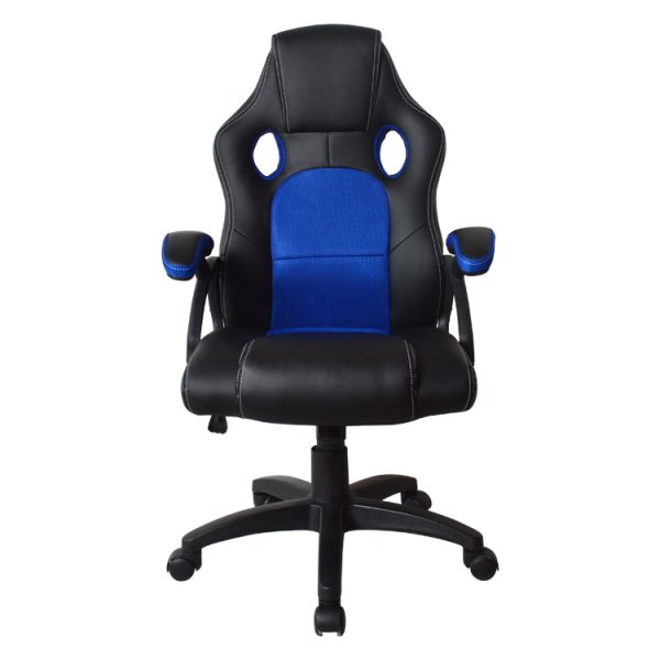 Bürostuhl Racing Gaming-Stil Premium-Design Wouter blau schwarz - VDD World